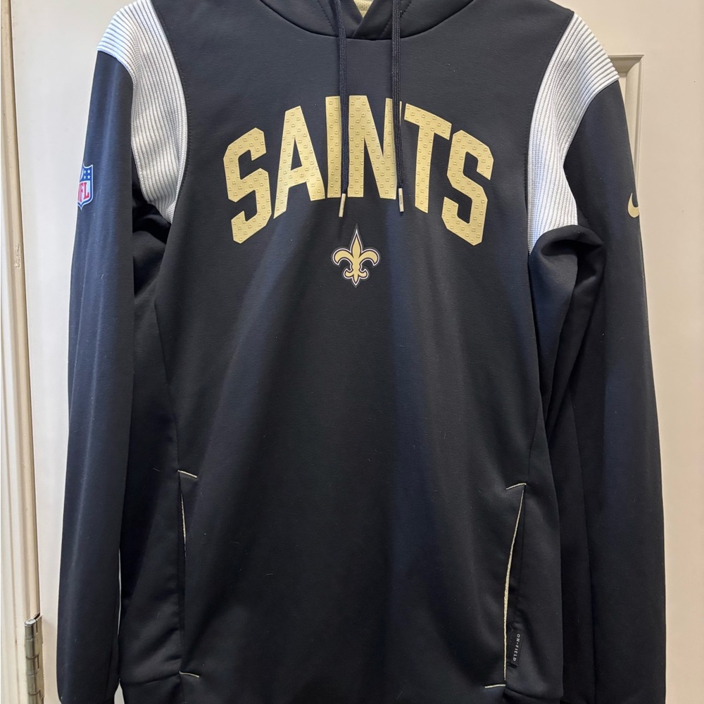 Nike Saints Black and Gold Hoodie
